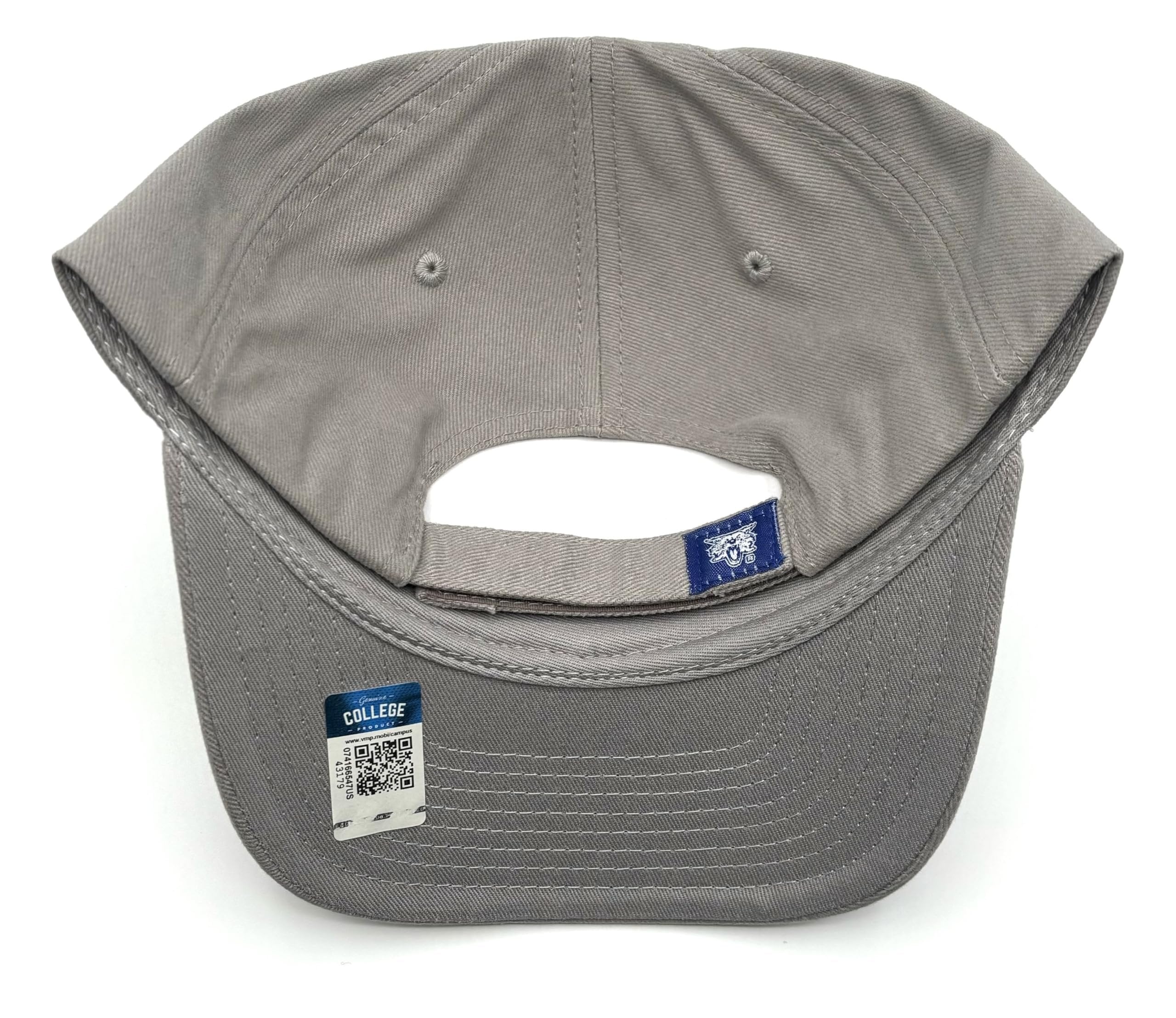 Officially Licensed Kentucky University Gray UK Hat Adjustable Classic Embroidered Team Logo Structured MVP Cap