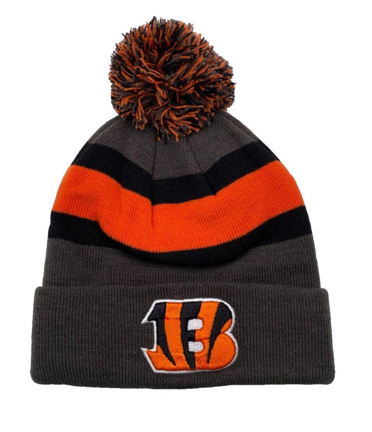 Cincinnati Bengals Beanie Hat Knit Pom NFL Football Team Logo Cap New