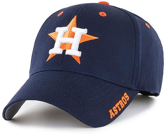 Officially Licensed Houston MVP Hat Classic Team Logo Adjustable Embroidered Solid Cap (Navy)