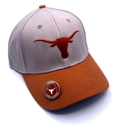 Texas University MVP Classic Edition Hat Embroidered Team Logo Adjustable Structured Cap (Charcoal)