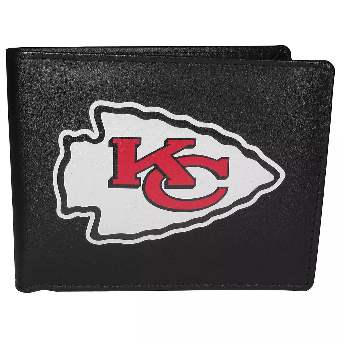 Kansas City Chiefs Genuine Leather Bifold Wallet NFL Football All Over Logo New