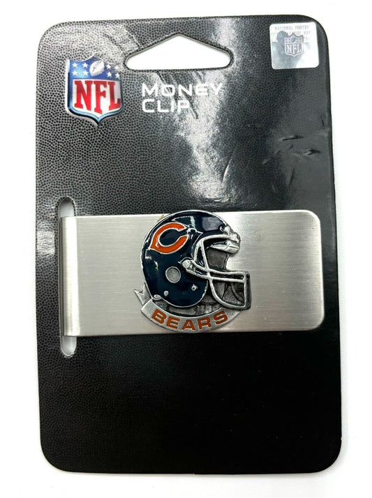 CHICAGO BEAERS HELMET STEEL MONEY CLIP MVP AUTHENTIC NFL FOOTBALL TEAM NEW