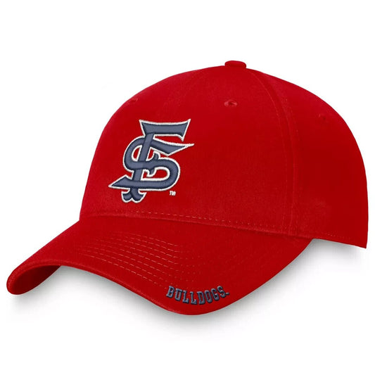 Fresno State Bulldogs Hat Solid Red Relaxed Fit Style NCAA College Football University Team Slouch Dad Cap New