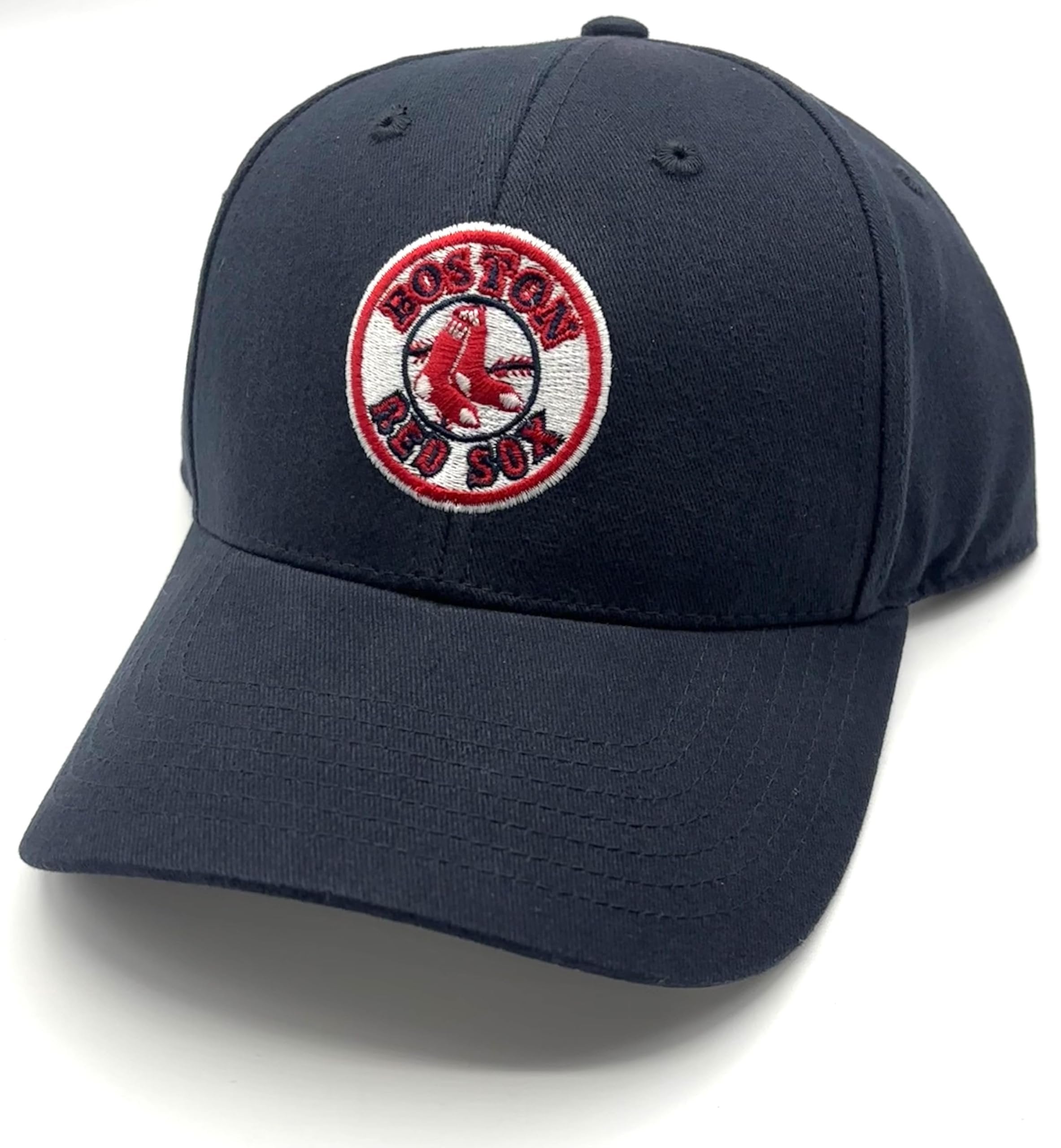 Officially Licensed Boston Red Sox Baseball Classic Edition Navy MVP Hat Adjustable Primary Home Team Logo Red/Blue Sox Sports Ball Cap