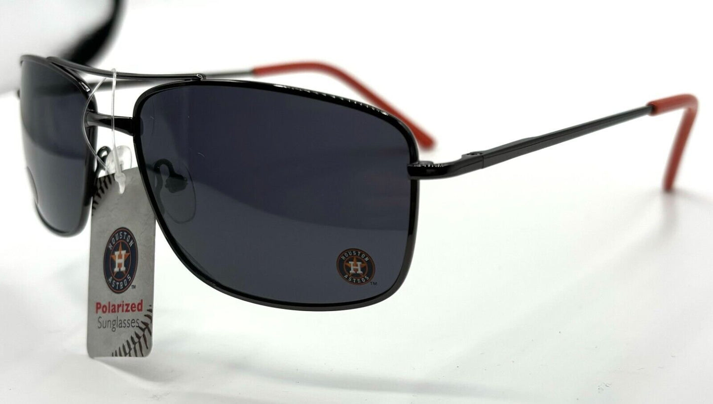 HOUSTON ASTROS THIN METAL SUNGLASSES UV PROTECTION MLB BASEBALL TEAM LOGO NEW