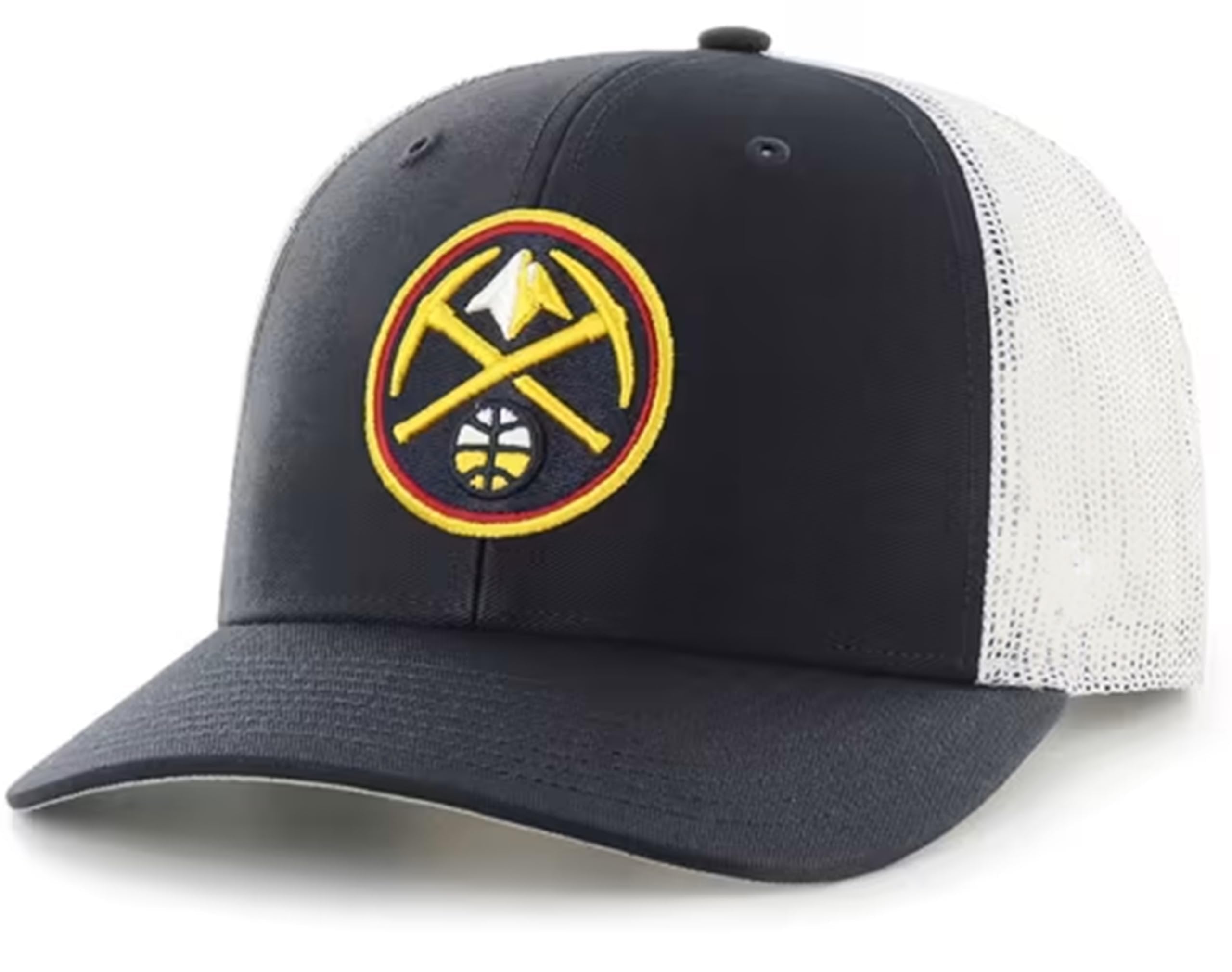 Officially Licensed Denver Basketball Mesh Trucker Hat Classic Team Logo Adjustable Embroidered MVP Structured Cap