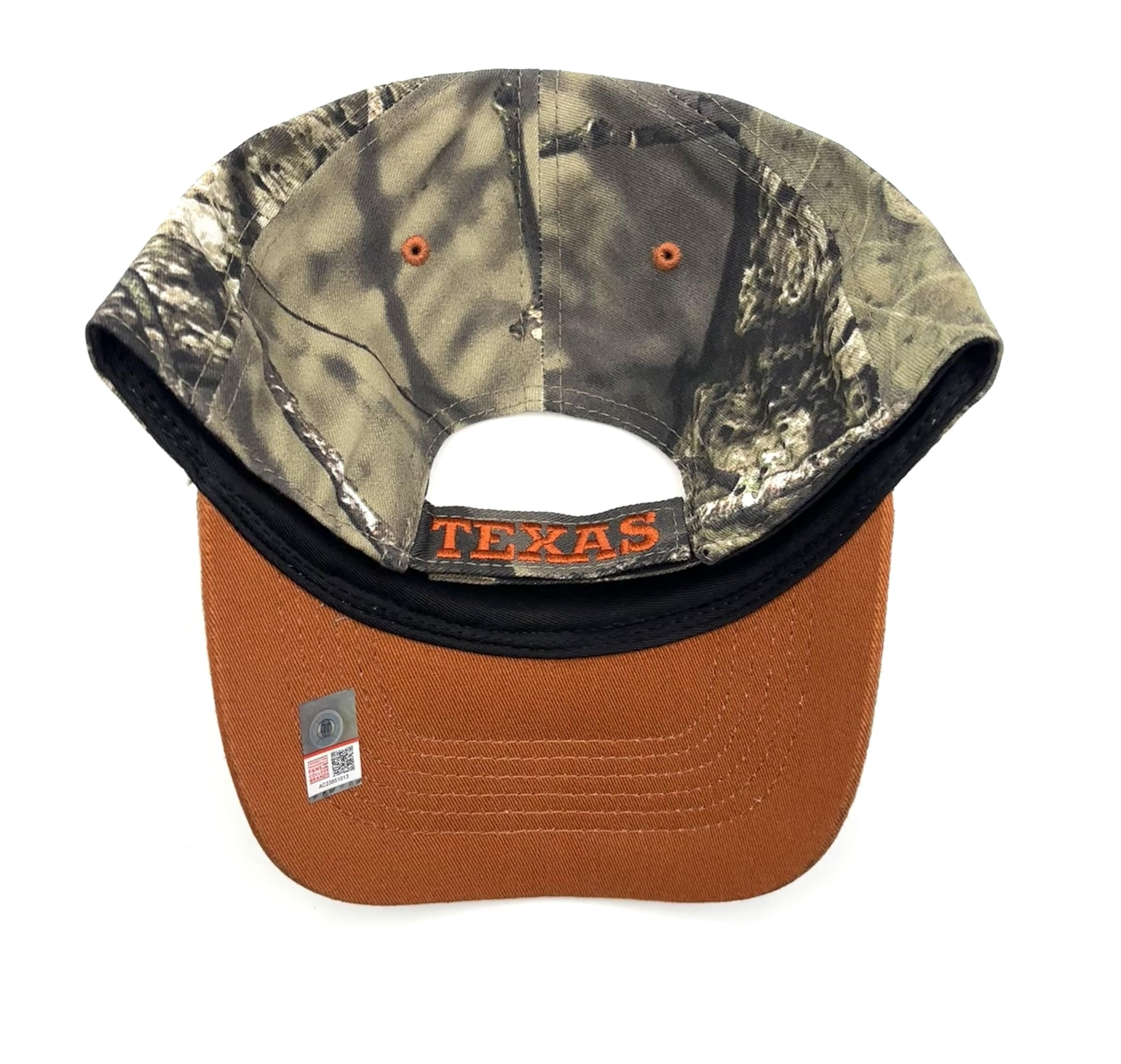 Officially Licensed Texas University Longhorns Camouflage Hat Classic Adjustable Team Logo Embroidered Cap (Camouflage)