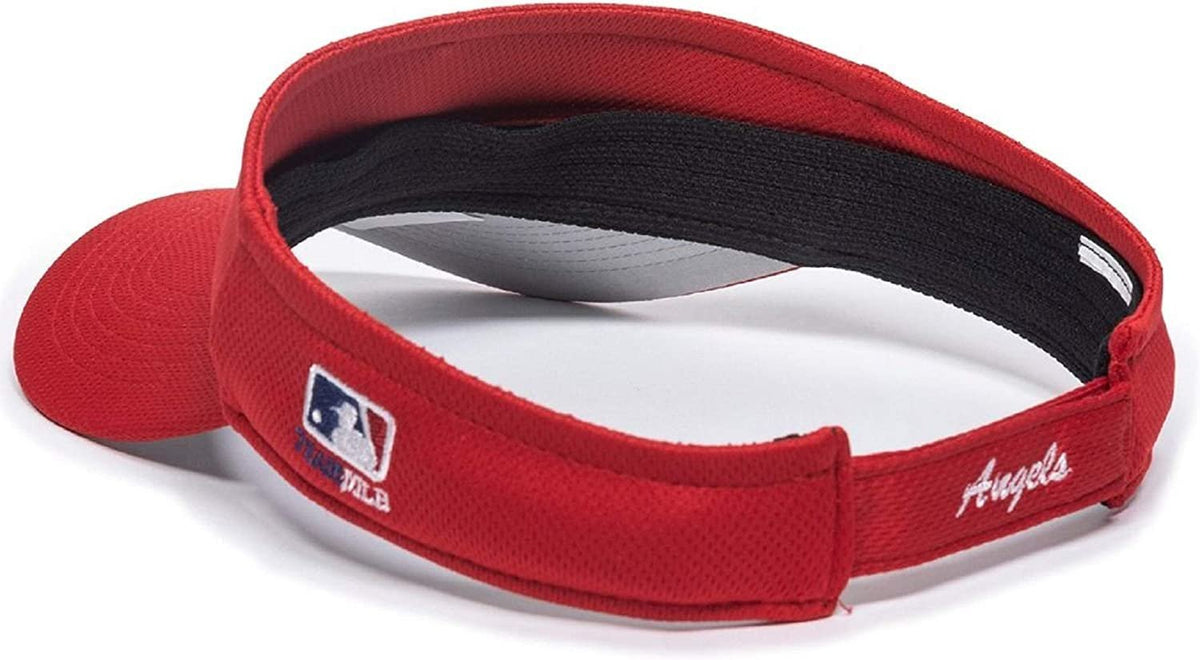 Officially Licensed MLB Los Angeles Angels Red Visor Adjustable Embroidered Cap