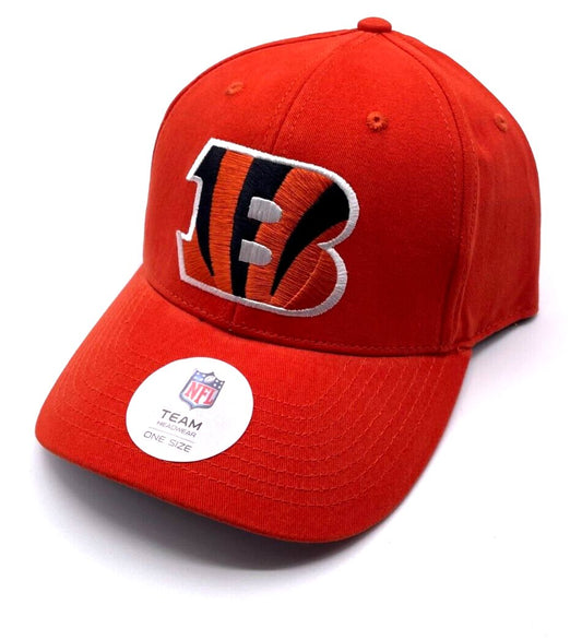 Cincinnati Bengals Hat Solid Orange MVP Structured NFL Football Team Logo Cap New