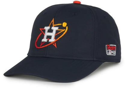 Officially Licensed Houston City Connect Hat Classic Edition Navy Blue Home Team Logo Adjustable Embroidered Structured Cap