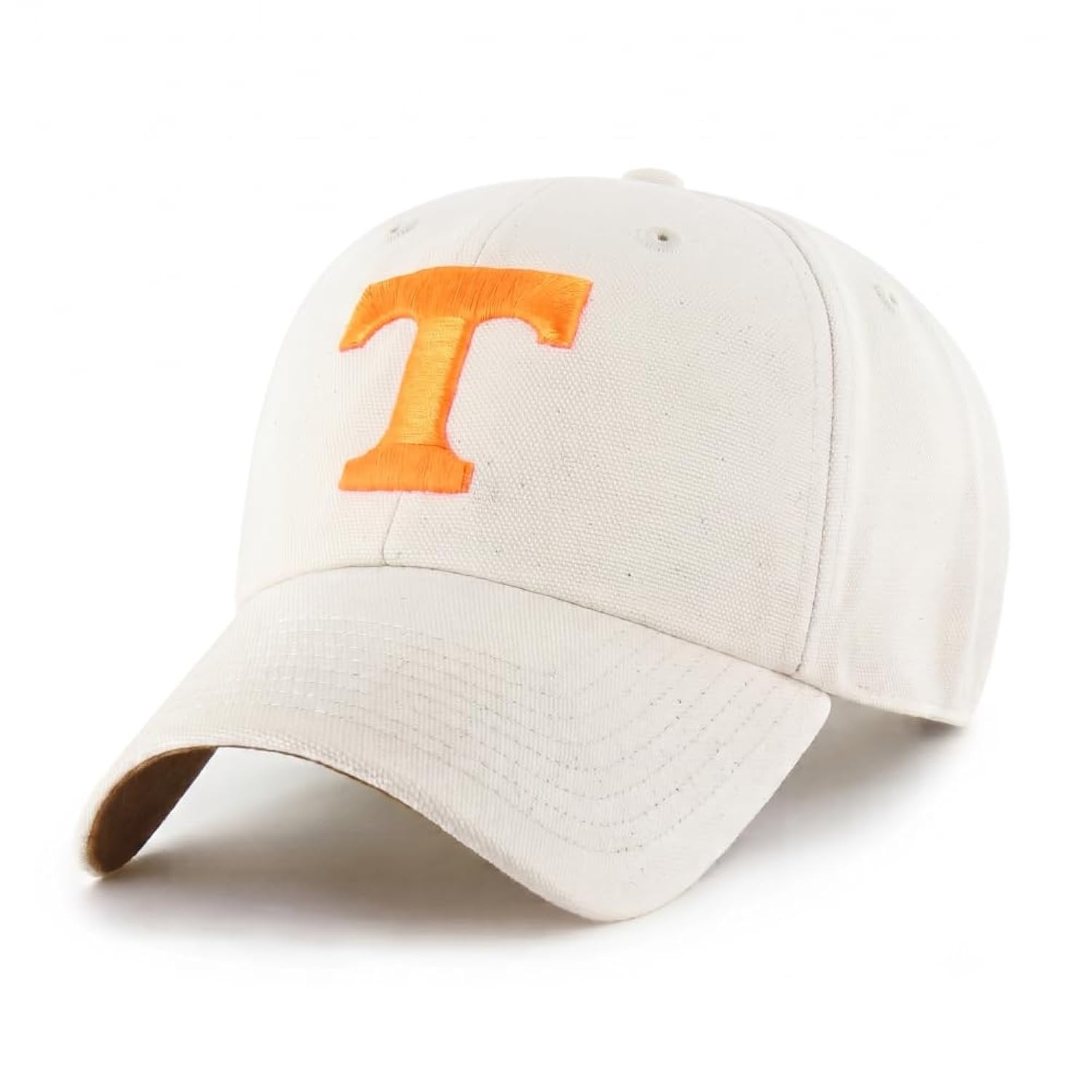 Officially Licensed University of Tennessee Vols White MVP Hat Classic Orange T Logo Embroidery Adjustable Structured Sports Cap