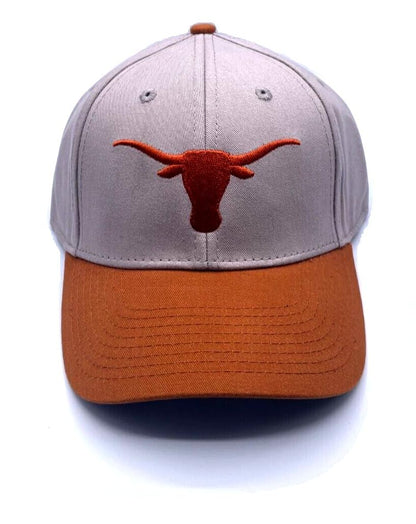 Texas University MVP Classic Edition Hat Embroidered Team Logo Adjustable Structured Cap (Charcoal)