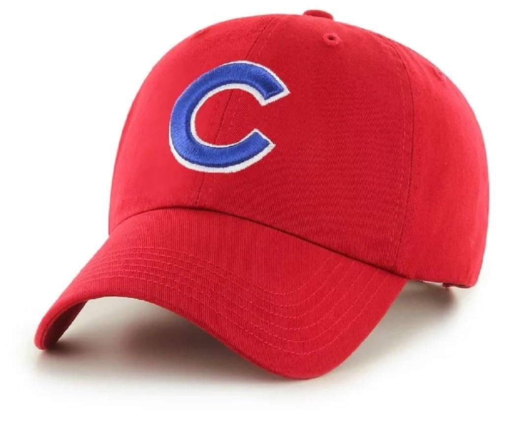 Chicago Cubs Hat Solid Red MVP Structured Style MLB Baseball Team Logo Cap New