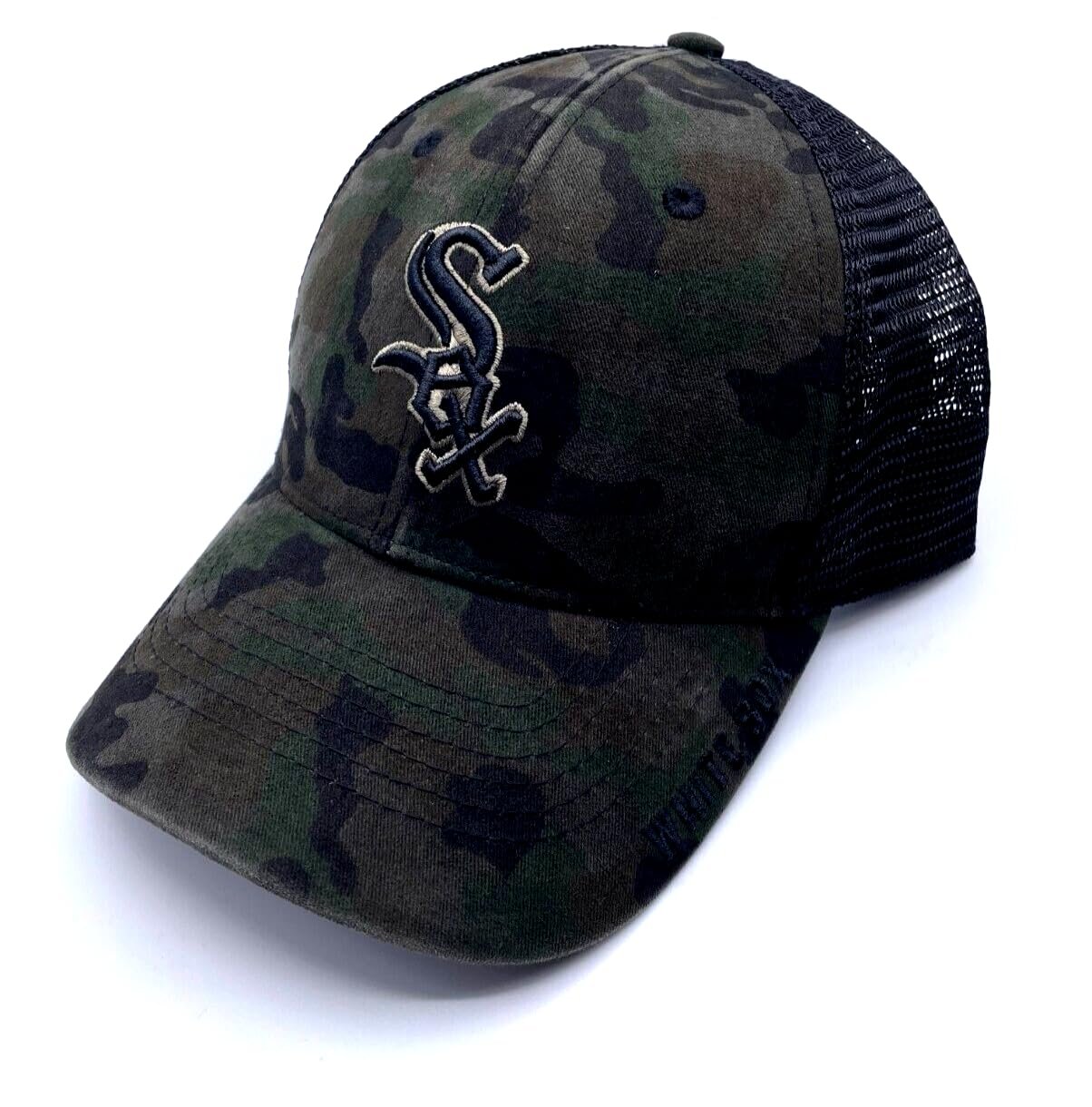 Chicago White Sox Hat Camo Mesh Trucker MLB Baseball Team Logo Cap New