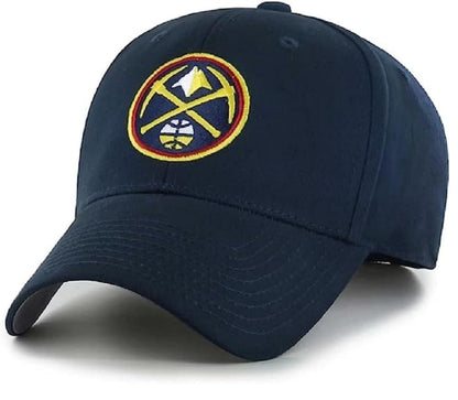 Denver Nuggets Hat MVP Classic Team Logo Adjustable Navy Blue NBA Basketball Ball Cap New