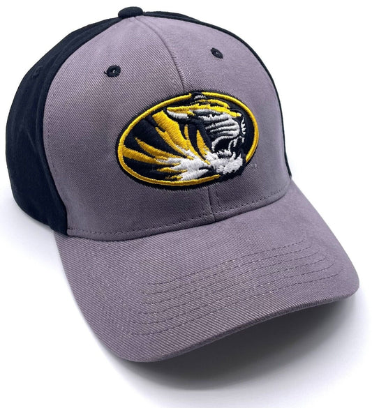 MISSOURI TIGERS GRAY/BLACK HAT MVP AUTHENTIC NCAA COLLEGE FOOTBALL TEAM NEW CAP