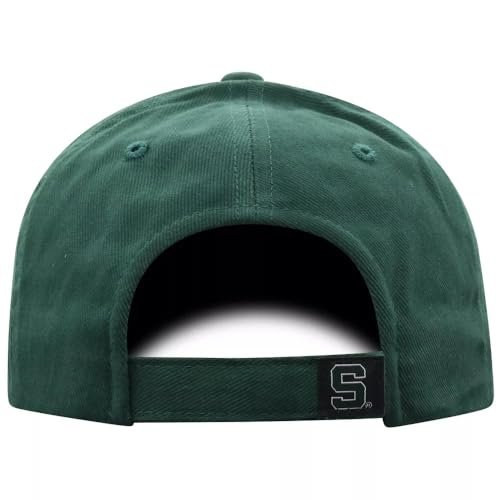 Officially Licensed Michigan State MVP Hat Classic Primary Team Logo Adjustable Spartans Structured Cap (Green)