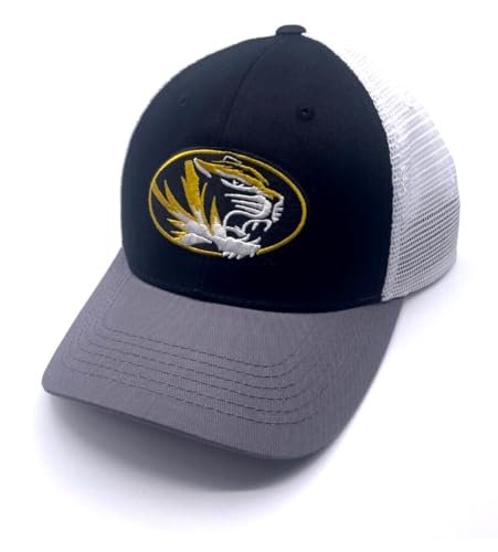 University Missouri Classic Mesh Trucker Hat Adjustable Embroidered Team Logo Cap (Multi)