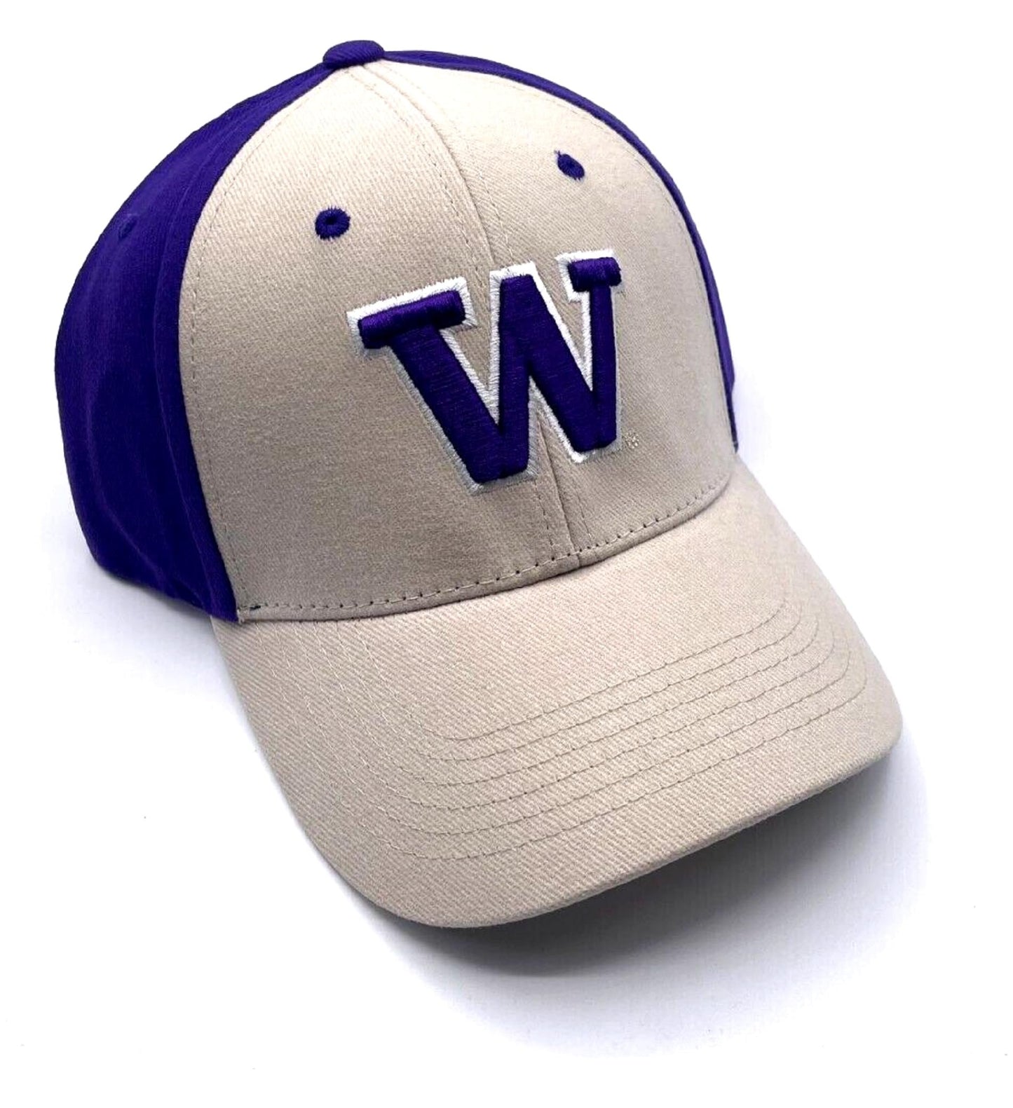 Officially Licensed Washington University Classic Two-Tone Hat Adjustable Huskies Team Logo Embroidered Cap