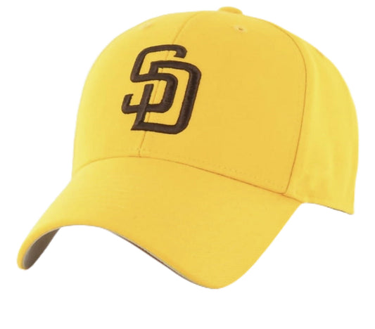 Officially Licensed San Diego MVP Baseball Hat Adjustable Classic Team Logo Embroidered Solid Cap