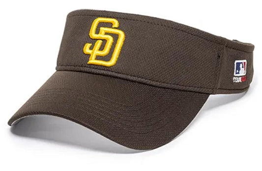 Officially Licensed San Diego Baseball Team Visor Hat MVP Adjustable Classic Embroidered Logo Cap Brown