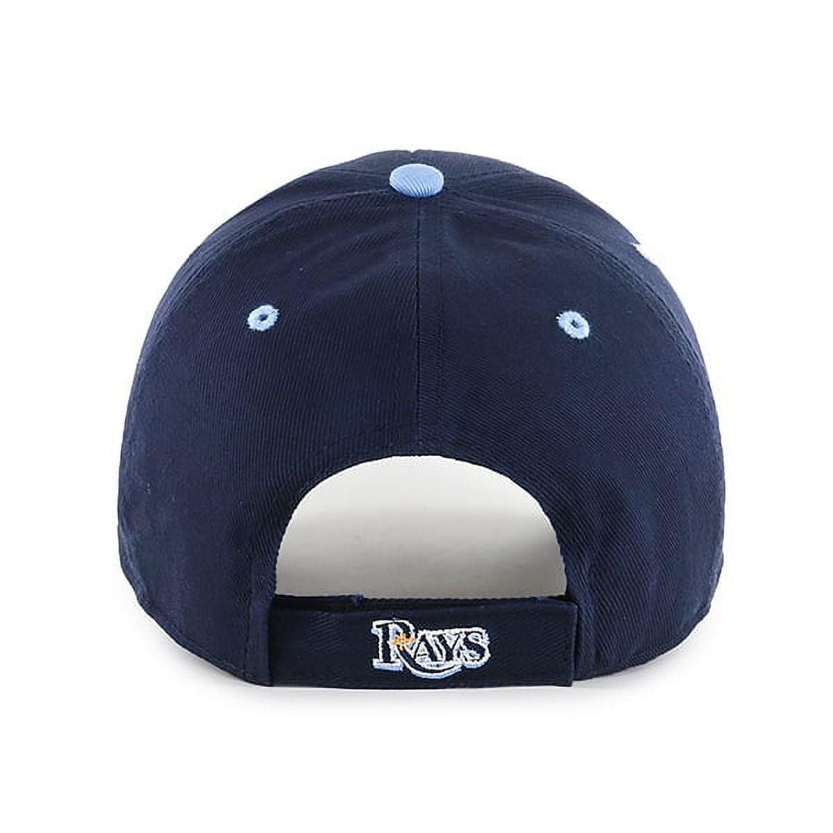 Officially Licensed Tampa Bay Classic Edition Baseball Hat Navy Blue Home Team Logo Adjustable Embroidered Structured Cap