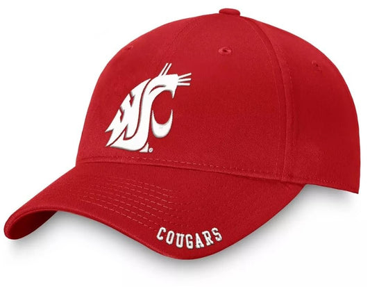 Officially Licensed Washington State Classic Edition Hat Adjustable Relaxed Fit Embroidered Team Logo Cap (Multicolor)