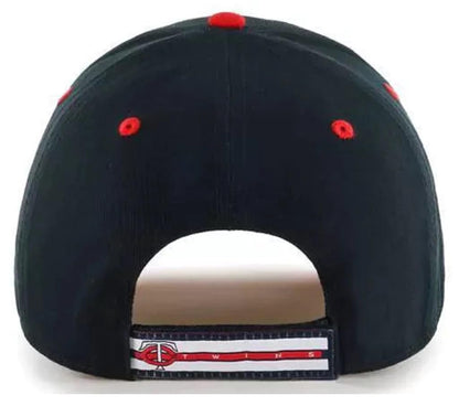 Officially Licensed Minnesota MVP Black Hat Classic Twins Team Logo Adjustable Structured Baseball Cap