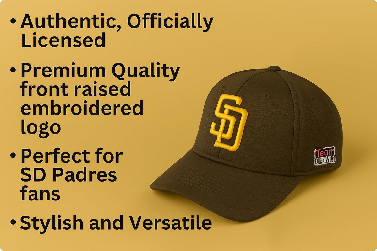 San Diego Baseball Youth Kids Hat Adjustable MVP Classic Embroidered Team Logo Cap (Brown)