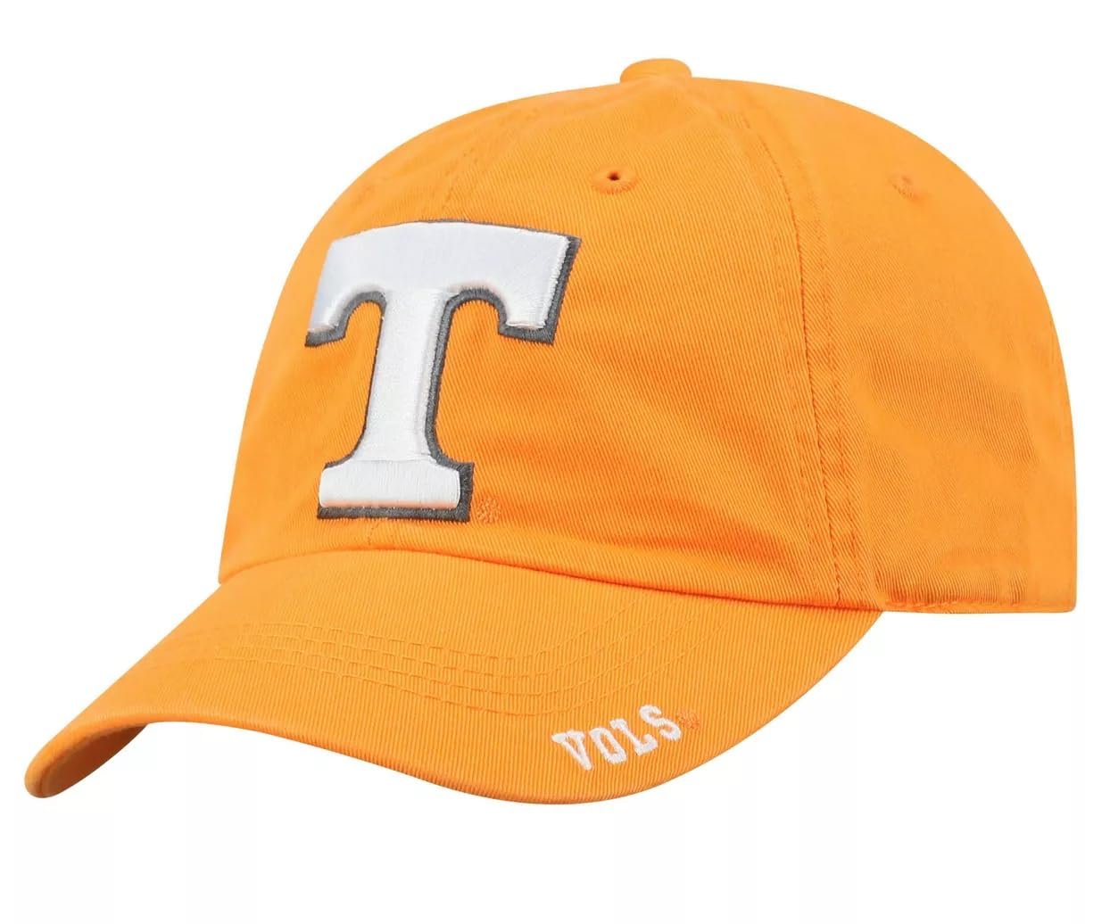 Tennessee University Classic Edition Hat Adjustable Vols Team Logo Relaxed Fit Cap (Orange)