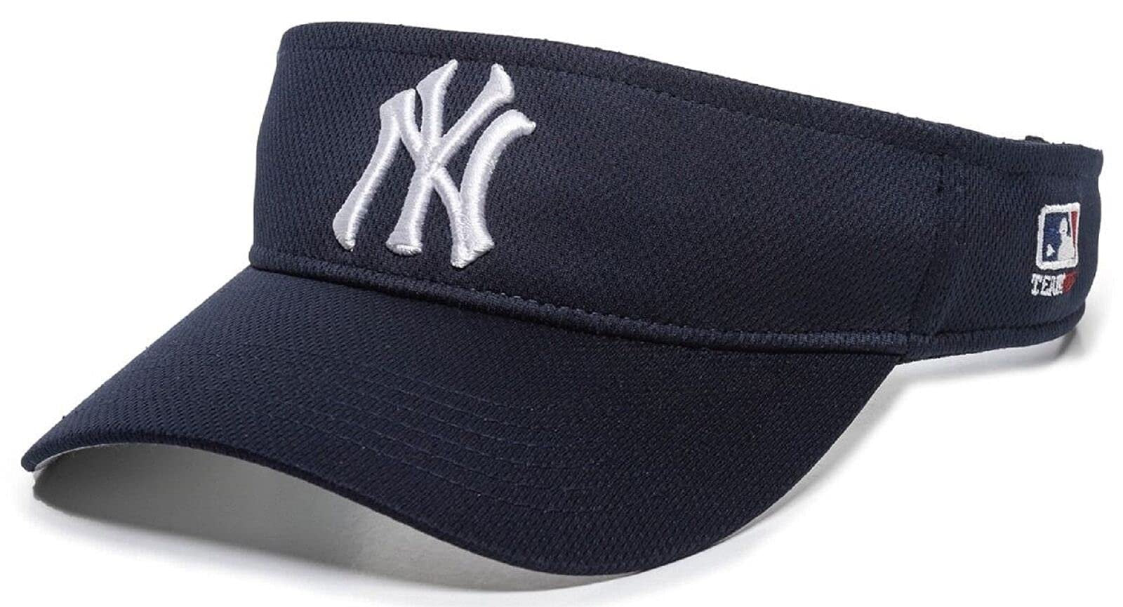 OC Sports Officially Licensed New York Visor MVP Adjustable Baseball Team Hat Blue, One Size