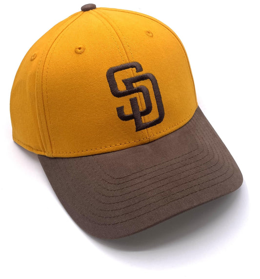 Officially Licensed San Diego MVP Two-Tone Baseball Hat Classic Team Logo Adjustable Embroidered Cap