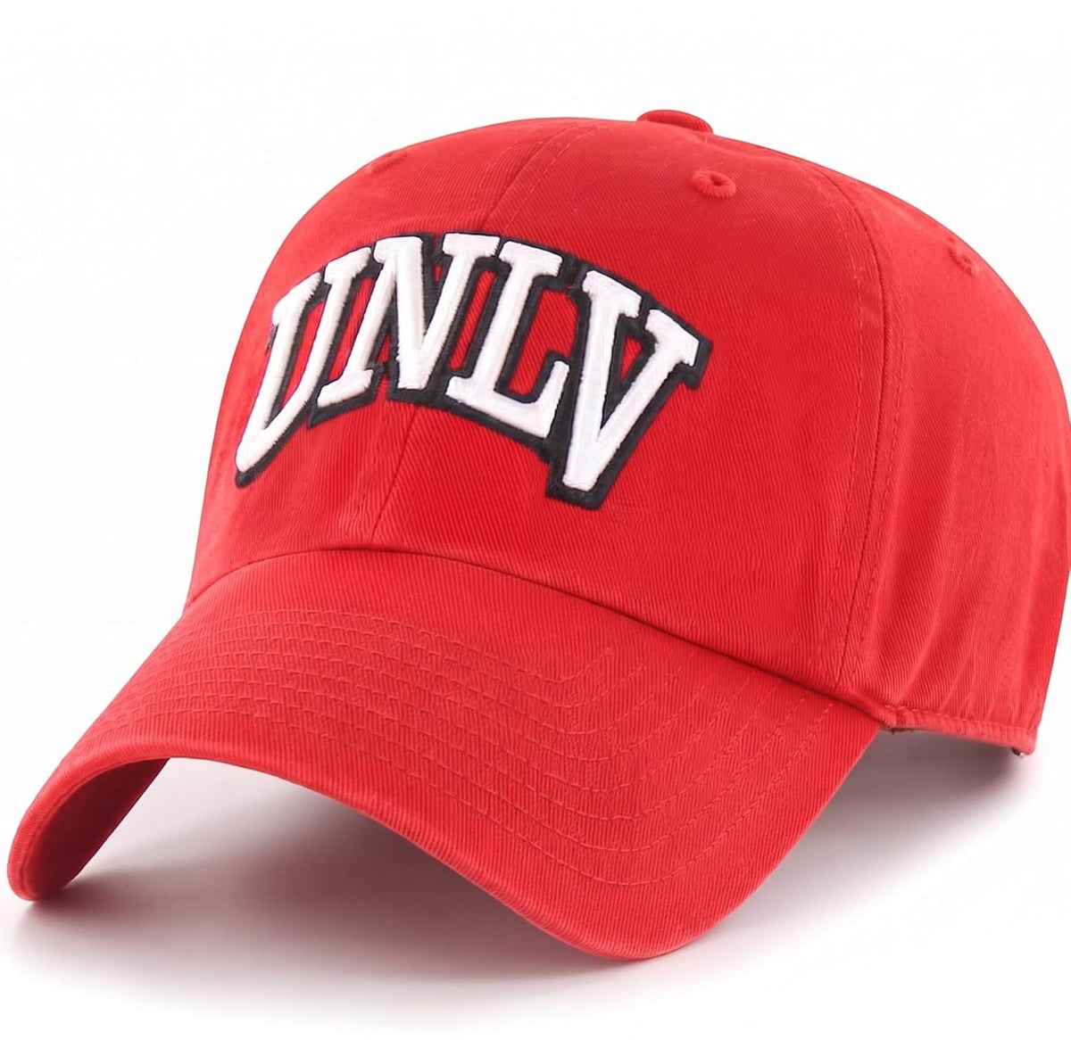 University Nevada Las Vegas Red MVP Hat Adjustable UNLV Rebels Embroidered Logo Structured Cap