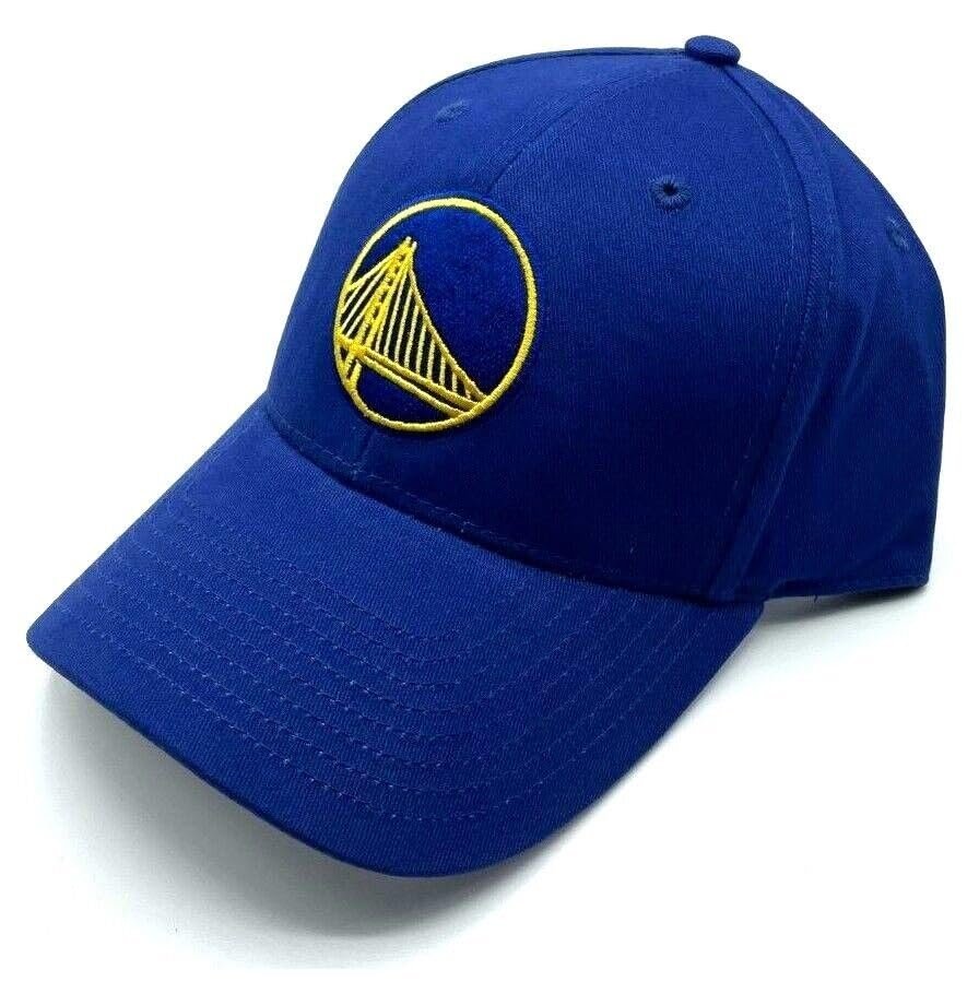 Golden State Warriors Hat Solid Blue MVP Structured NBA Basketball Team Logo Cap New