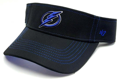 Tampa Bay Lightning Black Defiance Golf Sun Visor Hat Cap Adult Adjustable NHL