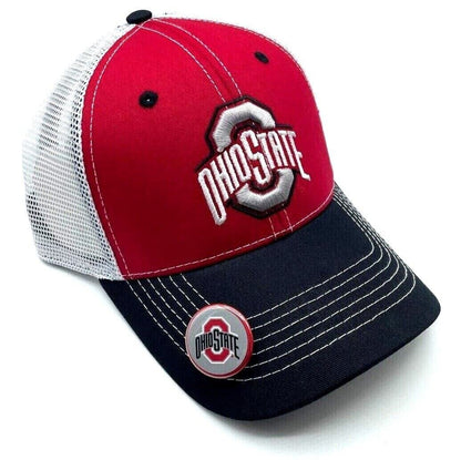 Fan Favorite Ohio State Buckeyes Embroidered MVP Adjustable Mesh Hat, Multicolor, One Size