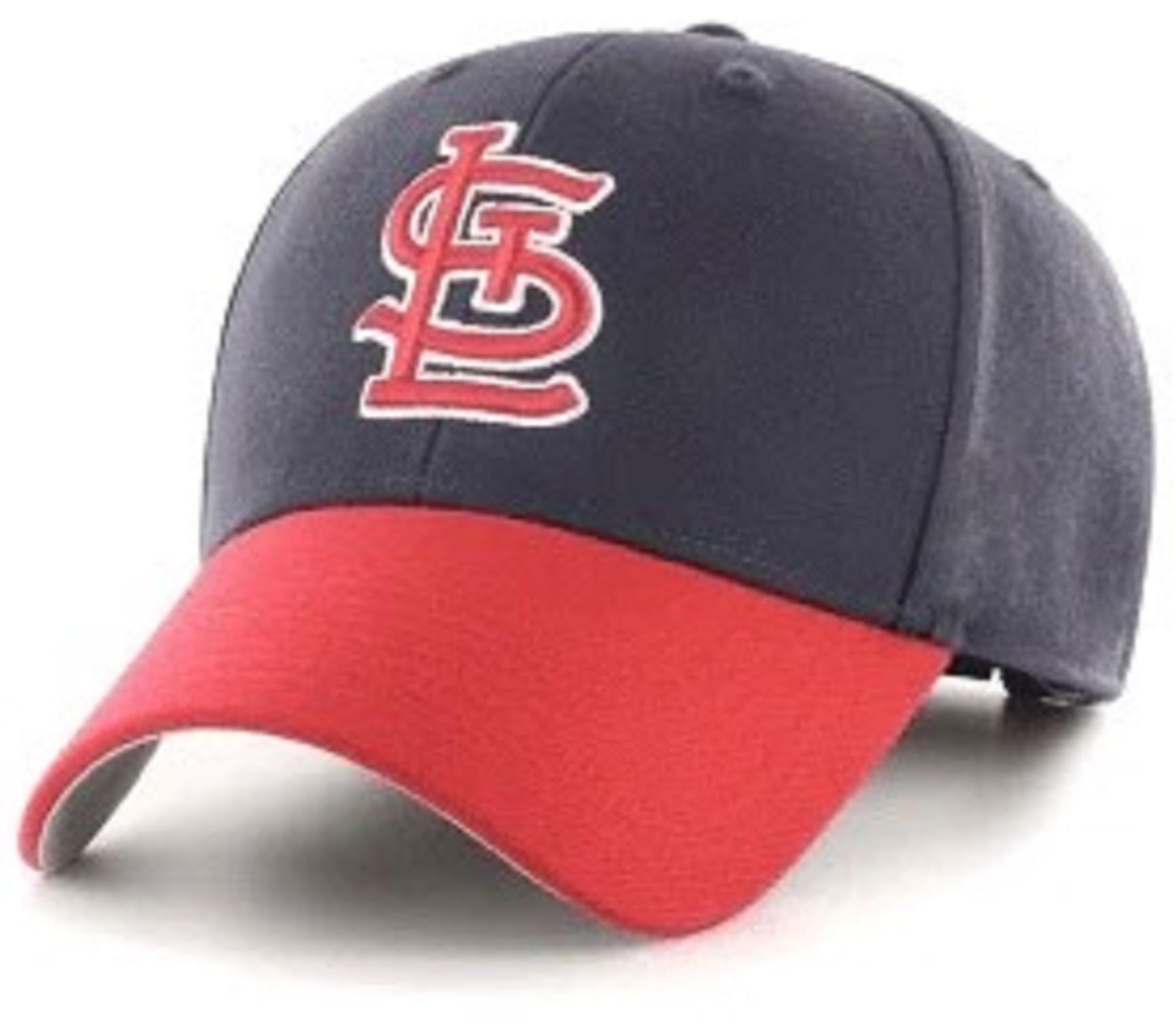 Officially Licensed St. Louis Baseball Hat Classic MVP Adjustable STL Team Logo Embroidered Structured Two-Tone Cap