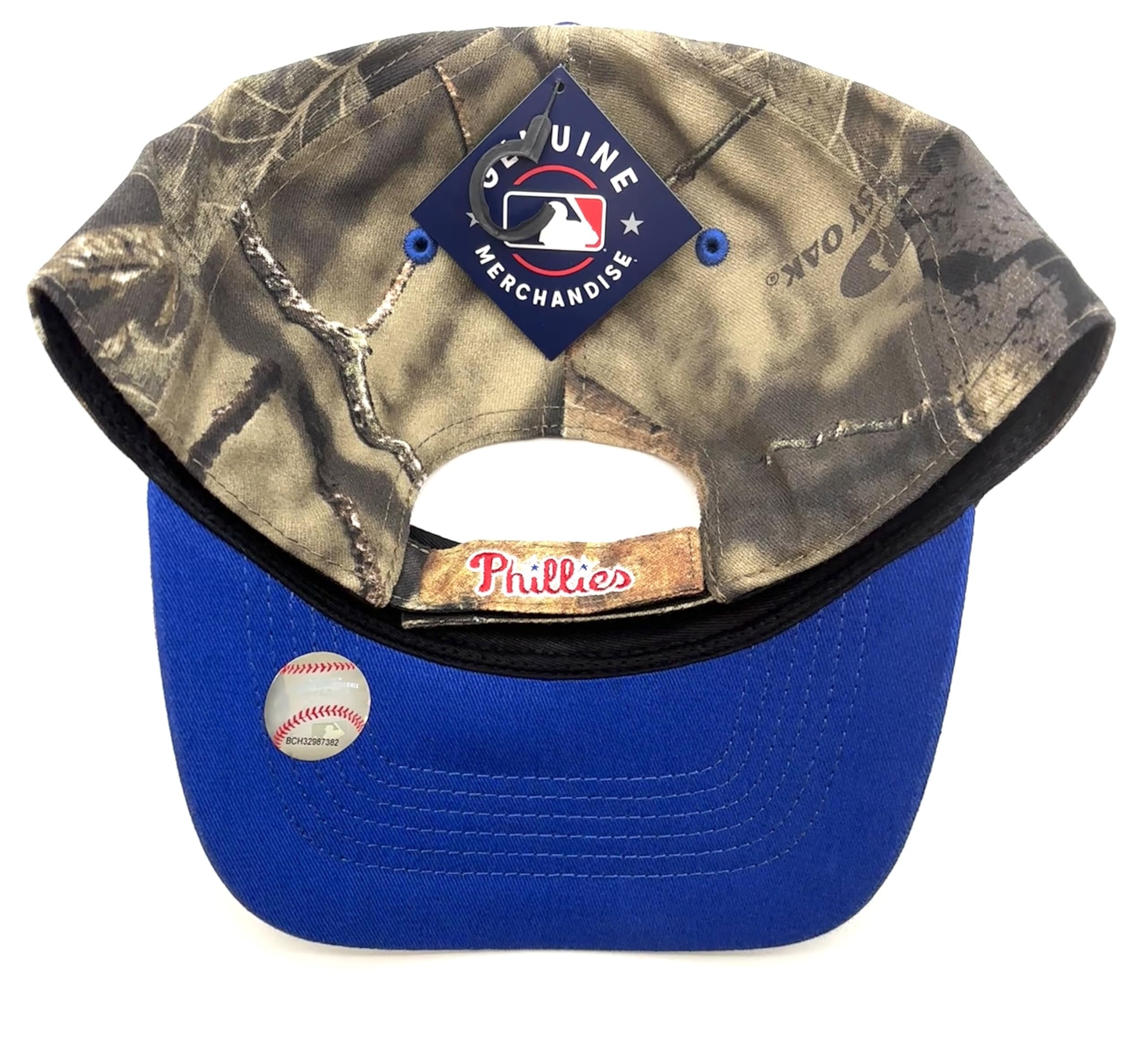 Officially Licensed Philadelphia Baseball Camo Hat Classic Home Team Logo Adjustable Embroidered Structured Cap Multicolor